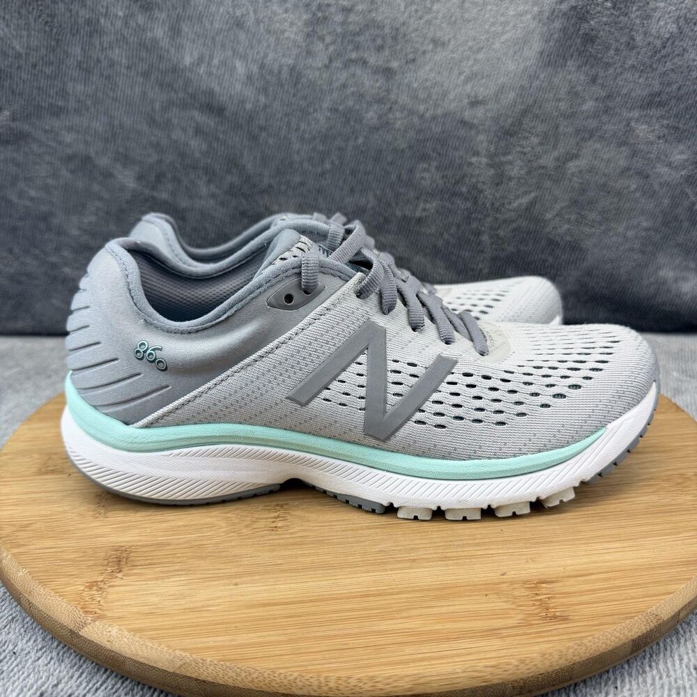 New Balance 860 v10 Shoes Womens Size 7 Gray Running Sneakers W860P10 No Insoles